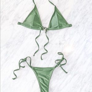 Olive green bikini